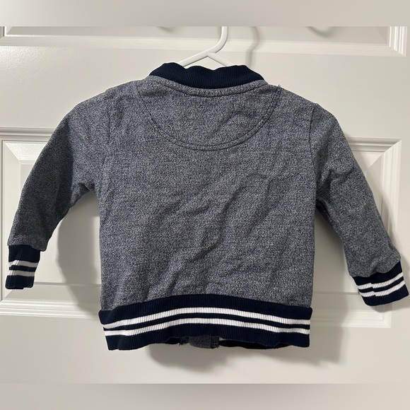 Joe Fresh Navy Blue Bomber Jacket Button Up Size 12-18 months Toddler Baby - Picture 7 of 7
